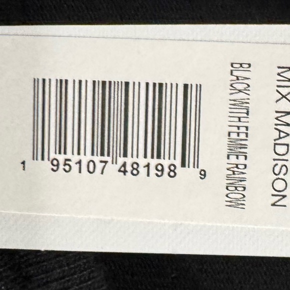 Michael Stars Black Gigi Striped Arm Sweatshirt Size Large NEW - Picture 10 of 11